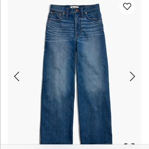 Made well wide leg crop jeans